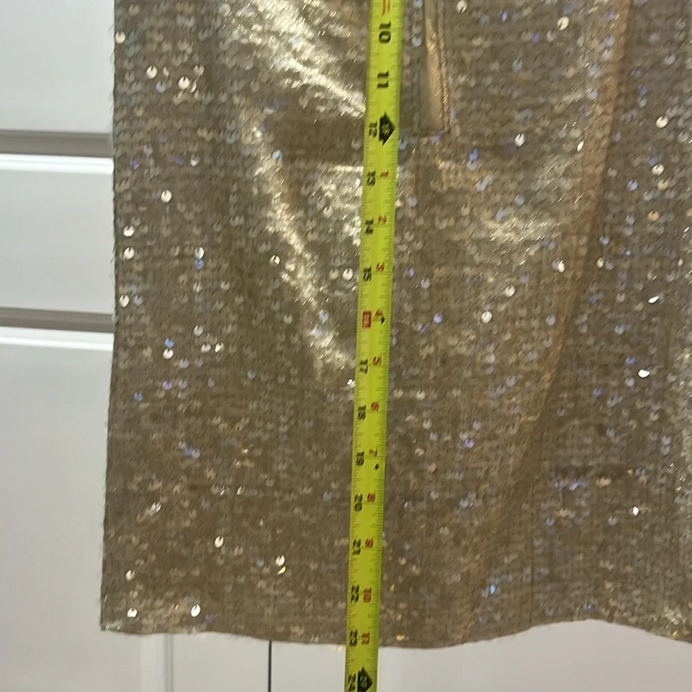 Little Girls Gap Dress, shimmering with gold! Size 8, gently worn- good con - Picture 5 of 11